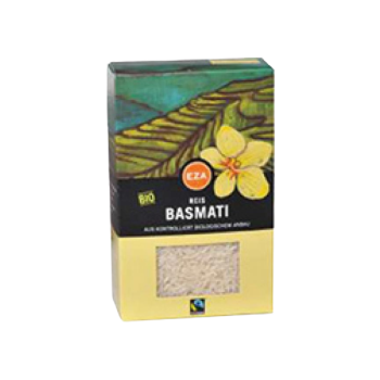 EZA Fairtrade Bio Basmati-Reis aus dem Himalaya-Gebiet, 500g